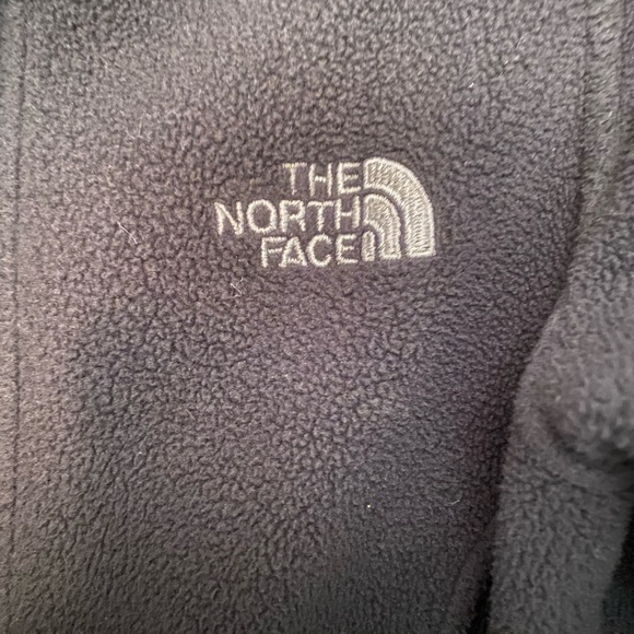Girls The North Face Fleece Jacket 6x Charcoal Grey Black Silver - Picture 2 of 8